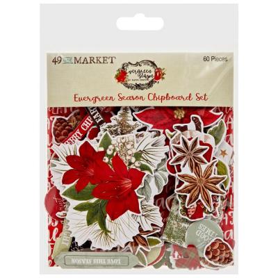 49 And Market Evergreen Season - Chipboard